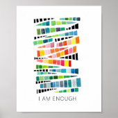 Ik ben genoeg bevestiging voor kinderen Waterverf Poster (Voorkant)