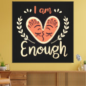 Ik Ben Genoeg Canvas Afdruk (Insitu (Woonkamer))