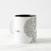 Ik ben genoeg Citaat Tweekleurige Koffiemok (Voorkant links)