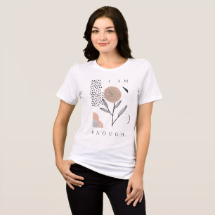 Ik Ben Genoeg Dames T-Shirt Minimaal Abstracte B