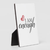 Ik ben genoeg eenvoudige bevestigende prijsopgave fotoplaat (Zijkant)