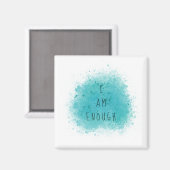 Ik ben genoeg eenvoudige bevestigende prijsopgave magneet (Voorkant / Achterkant)