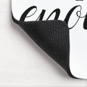 Ik ben genoeg eenvoudige bevestigende prijsopgave muismat (Hoek)