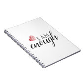 Ik ben genoeg eenvoudige bevestigende prijsopgave notitieboek (Rechterzijde)