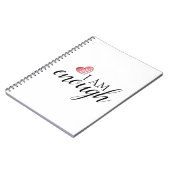 Ik ben genoeg eenvoudige bevestigende prijsopgave notitieboek (Linkerzijde)