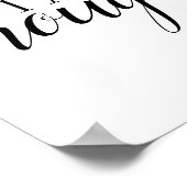 Ik ben genoeg eenvoudige bevestigende prijsopgave poster (Hoek)