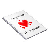 "Ik ben genoeg" Gratitude Journal en notebook Notitieboek (Rechterzijde)