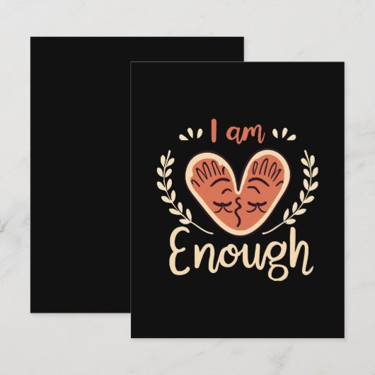 Ik ben genoeg informatiekaartje (Voorkant / Achterkant)