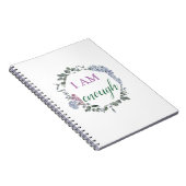 Ik ben genoeg inspirerende affiratie notitieboek (Rechterzijde)