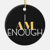 Ik ben genoeg keramisch ornament (Voorkant)