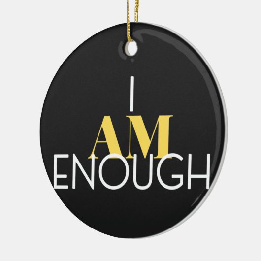 Ik ben genoeg keramisch ornament (Links)