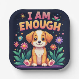 Ik ben genoeg papieren bordje