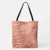 Ik ben genoeg peach Sparkle Tiger Print Tas (Achterkant)