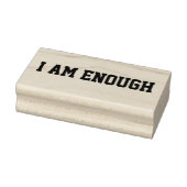 Ik ben genoeg positieve bevestigingen onderbewust rubberstempel (Stempel)