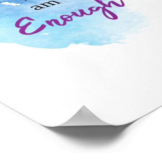 "Ik ben genoeg" Poster (Hoek)