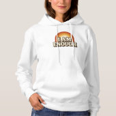 Ik ben genoeg retro regenboogstrepen hoodie (Voorkant)