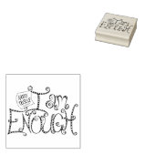 Ik ben genoeg rubberstempel (Gestempeld)
