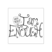 Ik ben genoeg rubberstempel (Afrduk)