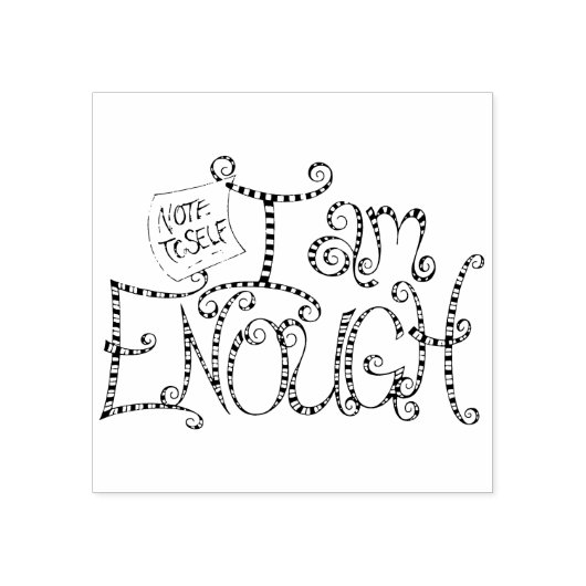 Ik ben genoeg rubberstempel (Afrduk)