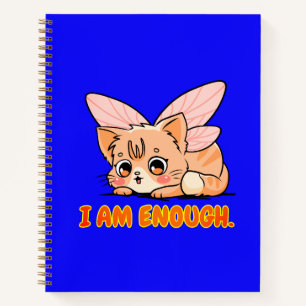 Ik ben genoeg. Schattigee Kittie Butterfly! Journa Notitieboek
