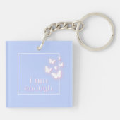 Ik ben genoeg, Self-Love Quote Sleutelhanger (Achterkant)