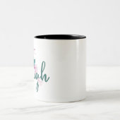 Ik ben genoeg serie tweekleurige koffiemok (Center)