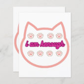 Ik ben genoeg t-shirt kat (Voorkant / Achterkant)