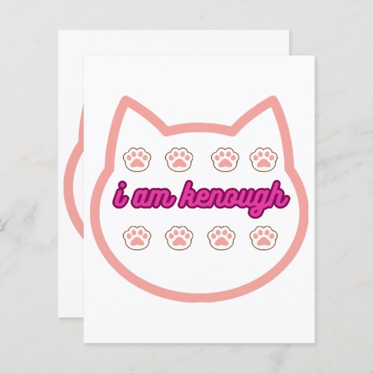 Ik ben genoeg t-shirt kat (Voorkant / Achterkant)