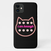 Ik ben genoeg t-shirt kat Case-Mate iPhone case (Achterkant)