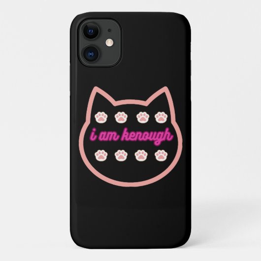 Ik ben genoeg t-shirt kat Case-Mate iPhone case (Achterkant)