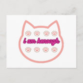 Ik ben genoeg t-shirt kat feestdagenkaart (Voorkant)