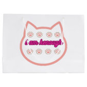 Ik ben genoeg t-shirt kat groot cadeauzakje (Achterkant)