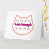 Ik ben genoeg t-shirt kat kaart (Gele Bloem)