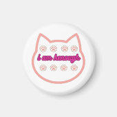 Ik ben genoeg t-shirt kat magneet (Voorkant)