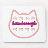 Ik ben genoeg t-shirt kat muismat (Voorkant)