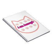 Ik ben genoeg t-shirt kat notitieboek (Rechterzijde)