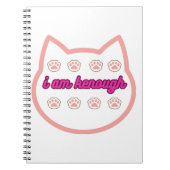 Ik ben genoeg t-shirt kat notitieboek (Voorkant)