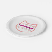 Ik ben genoeg t-shirt kat papieren bordje (Gekanteld)