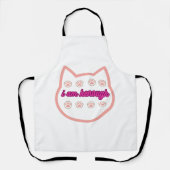 Ik ben genoeg t-shirt kat schort (Voorkant)