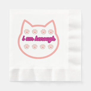 Ik ben genoeg t-shirt kat servet