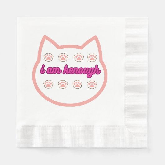 Ik ben genoeg t-shirt kat servet (Voorkant)