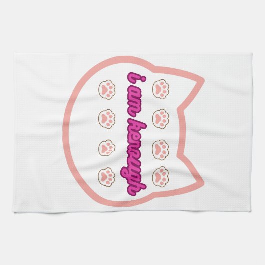 Ik ben genoeg t-shirt kat theedoek (Horizontaal)