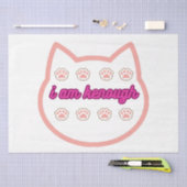 Ik ben genoeg t-shirt kat tissuepapier (Craft)