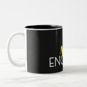 Ik ben genoeg tweekleurige koffiemok (Links)