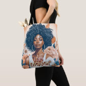 Ik ben genoeg Zwarte vrouw bevestiging Tote Bag (Dichtbij)