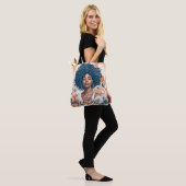 Ik ben genoeg Zwarte vrouw bevestiging Tote Bag (Op model)