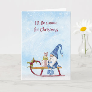 Ik ben genoom voor kerstpunny  kaart