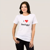Ik ben Geologie van het Hart! Geoloog Tri-Blend Shirt (Voorkant volledig)