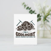 Ik ben geoloog omdat ingenieurs helden nodig hebbe briefkaart (Staand voorkant)