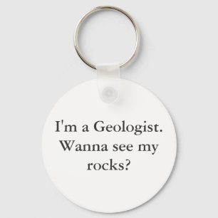 Ik ben geoloog sleutelhanger